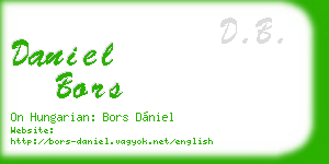 daniel bors business card
